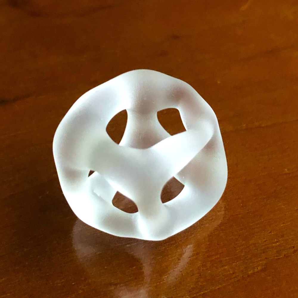 Blown Glass Sculptured Pendant